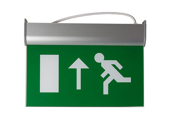 Running Man Graphics Exit Sign With Emergency Lights , 3 Hours Operation